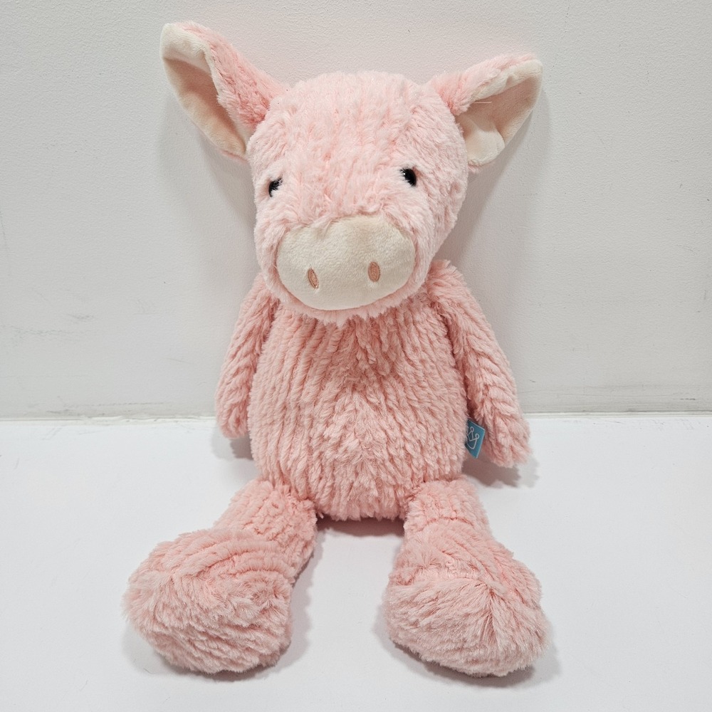 Manhattan Toy Company Adorables Peaches Pink Pig Plush Stuffed Animal 2017